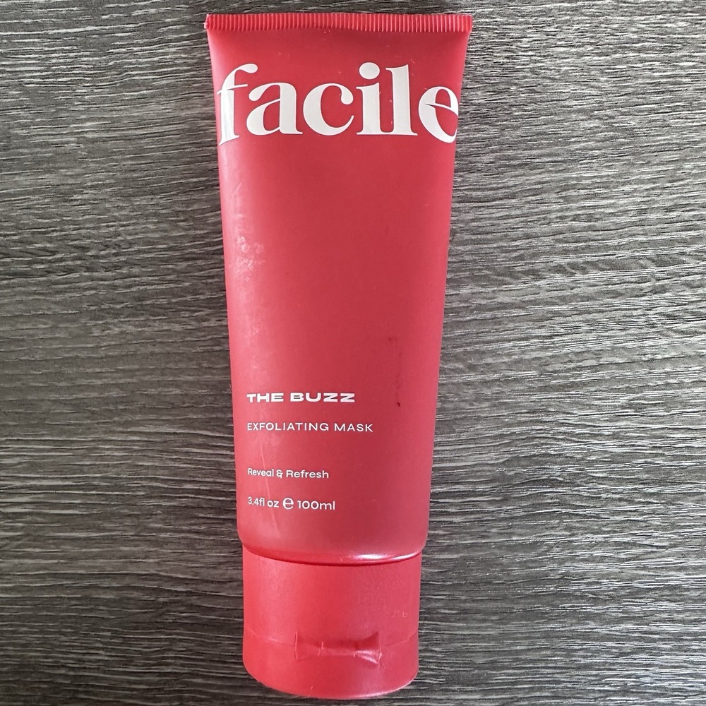Facile The Buzz Exfoliating Mask for Face - Full Size 3.4 fl oz - NEW NWOB